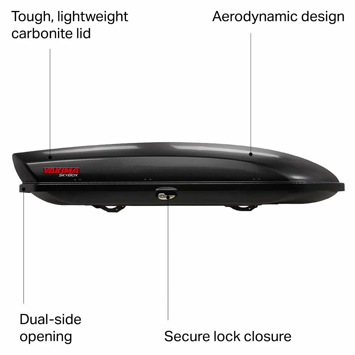 Yakima Cargo Boxes SkyBox 16 Carbonite Cargo Box 12 Yakima Cargo Boxes SkyBox 16 Carbonite Cargo Box - Image 10
